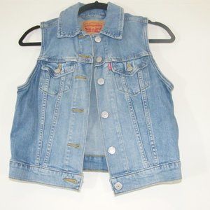 Levi Medium Blue Denim Vest